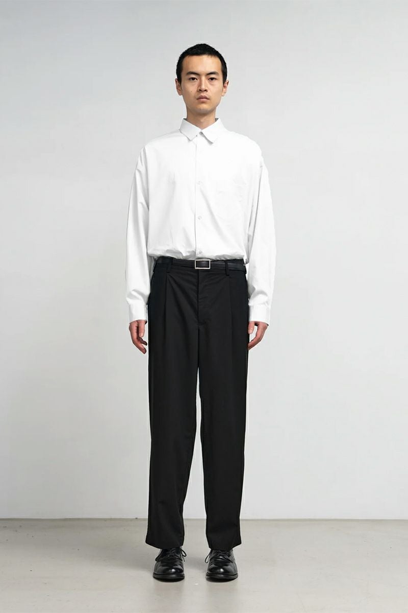 Graphpaper(グラフペーパー) Graphpaper Holeless Leather Classic Narrow Belt グラフペーパー ホールレスレザークラシックナローベルト GU261-90560B