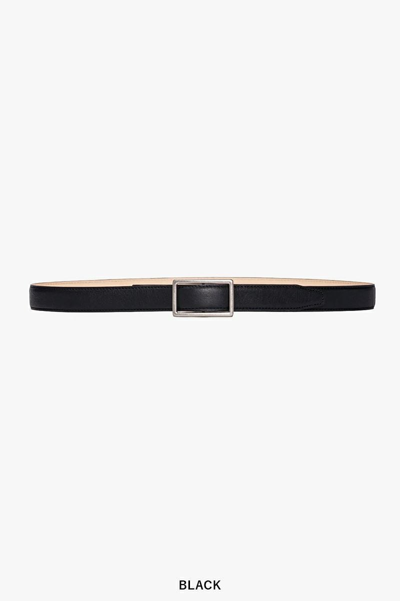 Graphpaper(グラフペーパー) Graphpaper Holeless Leather Classic Narrow Belt グラフペーパー ホールレスレザークラシックナローベルト GU261-90560B