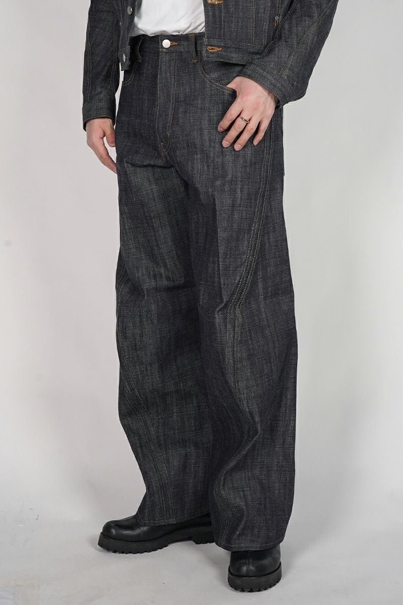 NVRFRGT(ネバーフォーゲット) 3D TWISTED WIDE LEG JEANS 3Dツイステッドワイドレッグジーンズ NF252P06