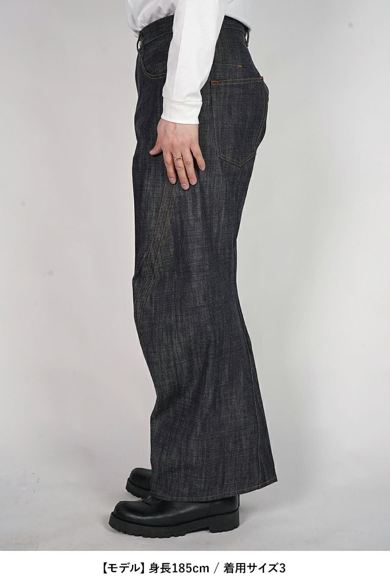 NVRFRGT(ネバーフォーゲット) 3D TWISTED WIDE LEG JEANS 3Dツイステッドワイドレッグジーンズ NF252P06