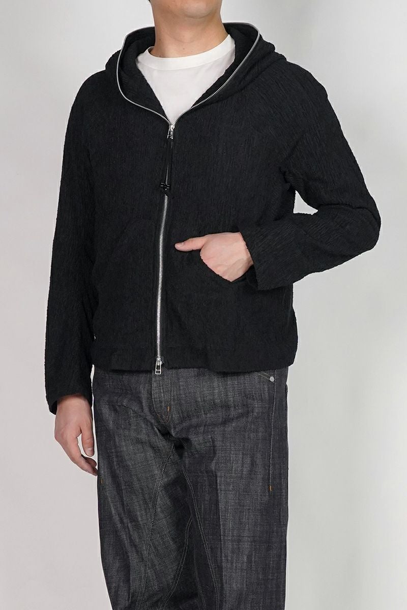 NVRFRGT(ネバーフォーゲット) SEMI SHEER FULL ZIP UP HOODIE セミシアーフルジップアップフーディー NF261J06