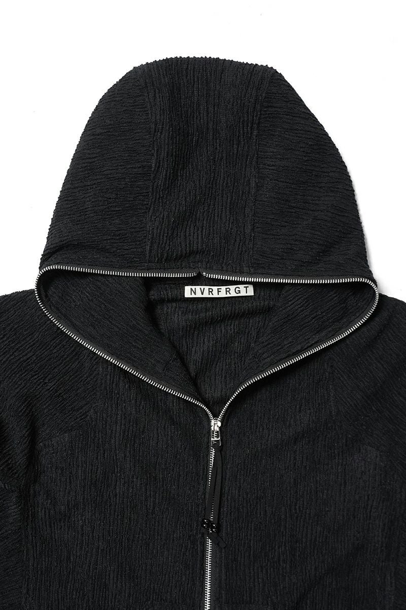 NVRFRGT(ネバーフォーゲット) SEMI SHEER FULL ZIP UP HOODIE セミシアーフルジップアップフーディー NF261J06