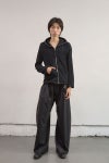 NVRFRGT(ネバーフォーゲット) SEMI SHEER FULL ZIP UP HOODIE セミシアーフルジップアップフーディー NF261J06