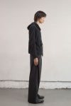 NVRFRGT(ネバーフォーゲット) SEMI SHEER FULL ZIP UP HOODIE セミシアーフルジップアップフーディー NF261J06