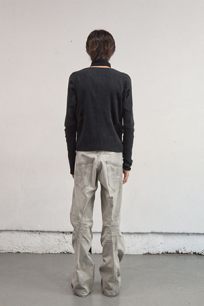 NVRFRGT(ネバーフォーゲット) PANELLED RIBBED LONG SLEEVE T-SHIRT パネルドチベットロングスリーブTシャツ NF261T02