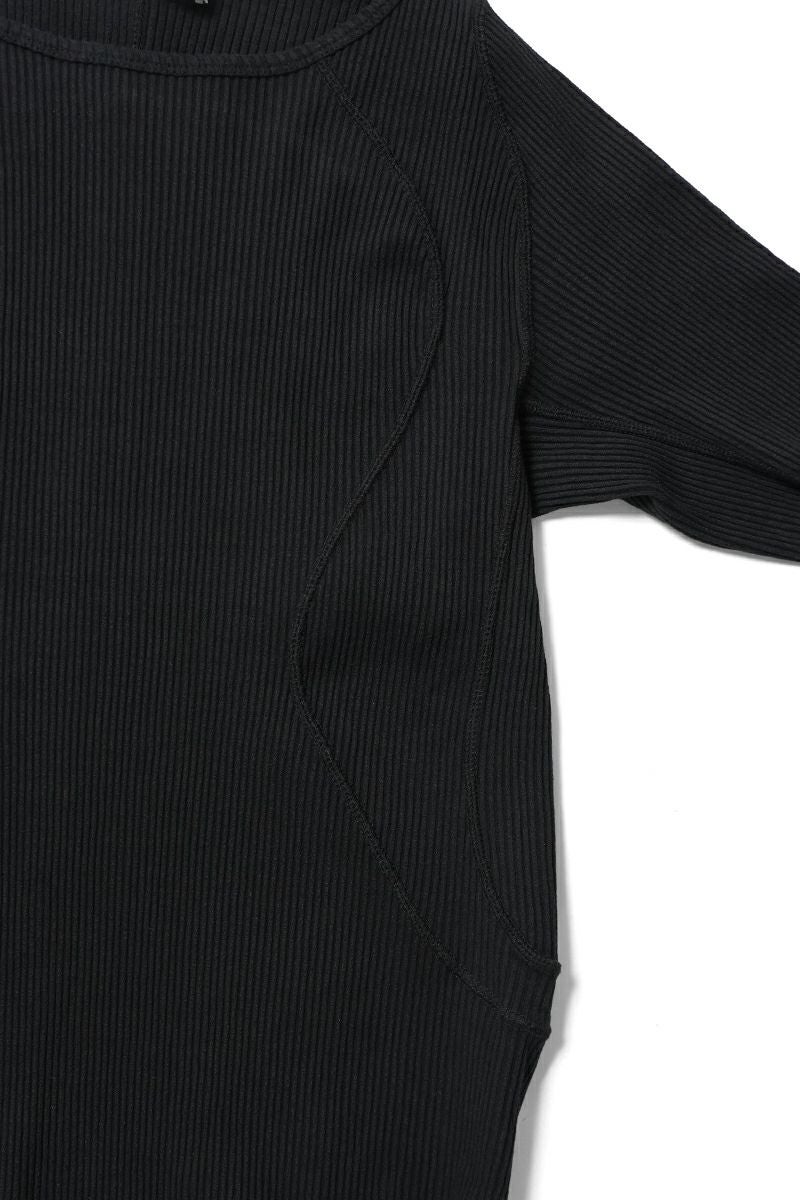 NVRFRGT(ネバーフォーゲット) PANELLED RIBBED LONG SLEEVE T-SHIRT パネルドチベットロングスリーブTシャツ NF261T02
