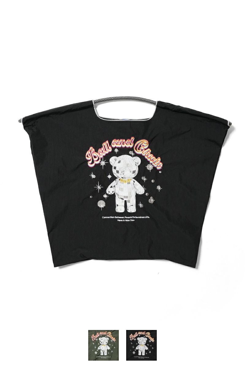 Ball & Chain(ボールアンドチェーン) MIRROR BALLE BEAR (L) ミラーボールベアー(L) ショッピングバック トートバッグ 301165