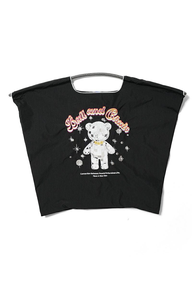 Ball & Chain(ボールアンドチェーン) MIRROR BALLE BEAR (L) ミラーボールベアー(L) ショッピングバック トートバッグ 301165