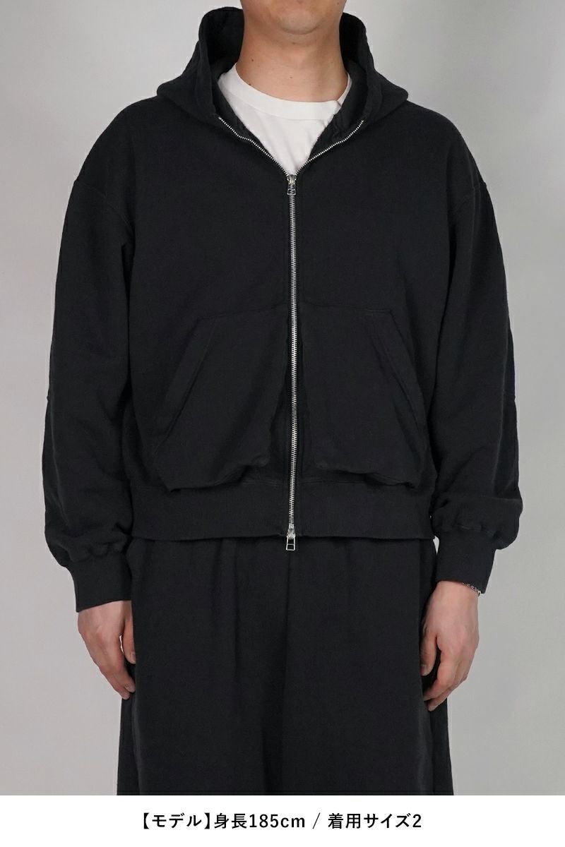 NTN(エヌティーエヌ) ZIP UP HOODIE GARMENT DYE ジップアップフーディー ガーメントダイ N006-044134D