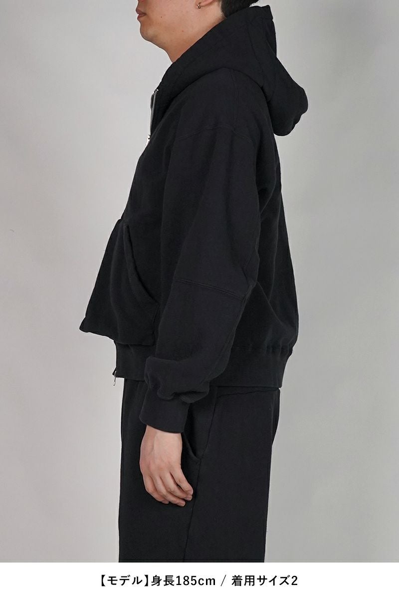 NTN(エヌティーエヌ) ZIP UP HOODIE GARMENT DYE ジップアップフーディー ガーメントダイ N006-044134D