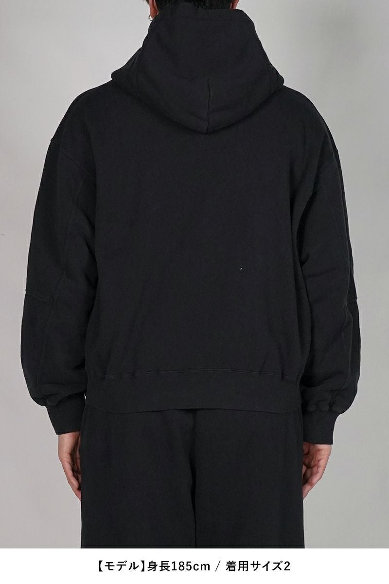 NTN(エヌティーエヌ) ZIP UP HOODIE GARMENT DYE ジップアップフーディー ガーメントダイ N006-044134D