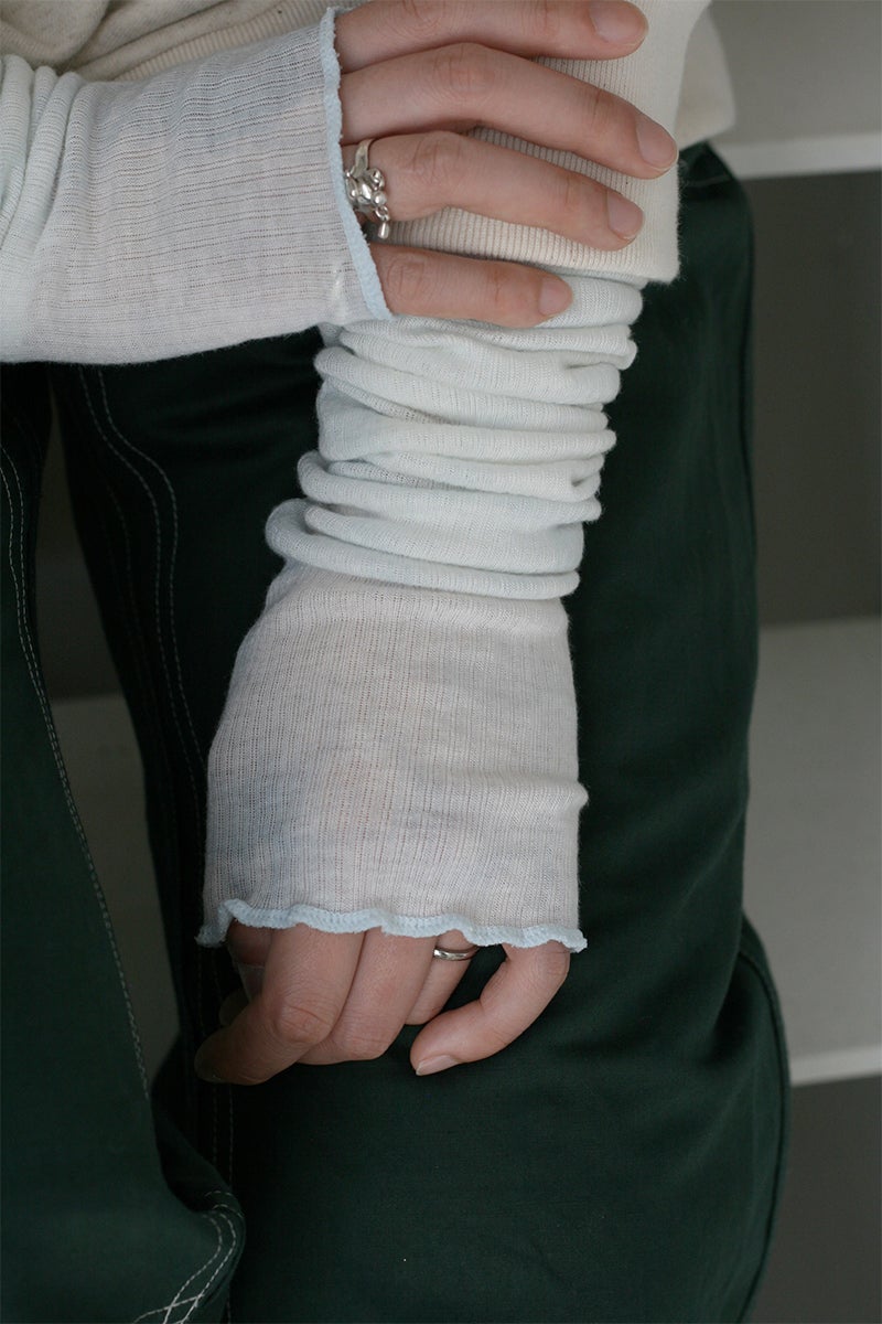 kengo(ケンゴ) tencel wool long arm warmers テンセルウールロングアームウォーマー KBC-GO2