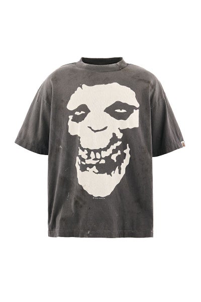 SAINT Mxxxxxx(セントマイケル) SM-MK8-0000-C49 / BAPE_SS T-SHIRT ALWAYS LOVE / BLACK ベイシングエイプTシャツ