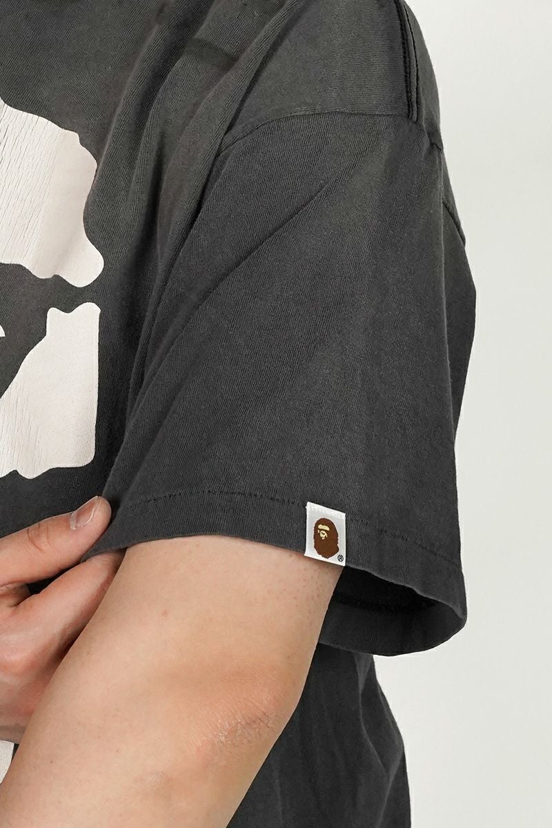 SAINT Mxxxxxx(セントマイケル) SM-MK8-0000-C49 / BAPE_SS T-SHIRT ALWAYS LOVE / BLACK ベイシングエイプTシャツ