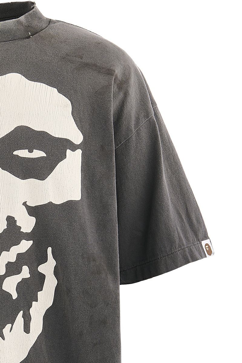 SAINT Mxxxxxx(セントマイケル) SM-MK8-0000-C49 / BAPE_SS T-SHIRT ALWAYS LOVE / BLACK ベイシングエイプTシャツ