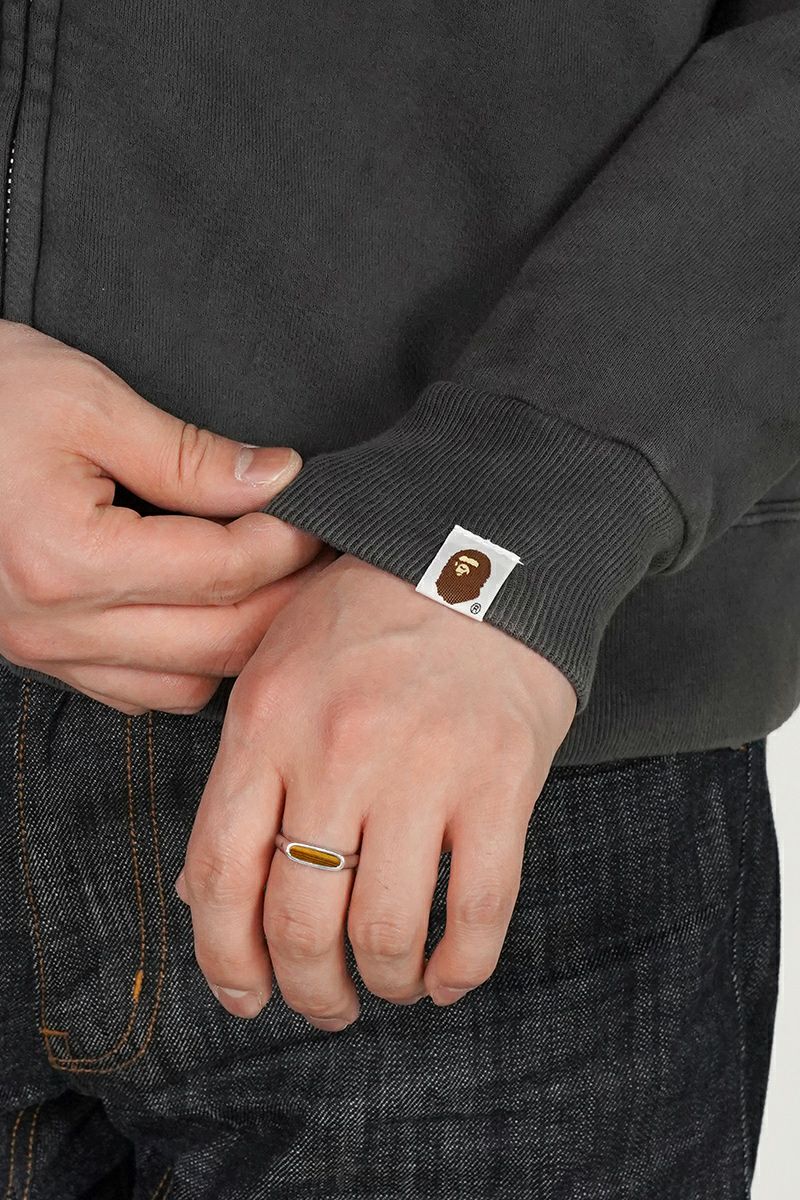 SAINT Mxxxxxx(セントマイケル) SM-MK8-0000-C52 / BAPE_ZIP CARDIGAN / CHARCOAL ベイシングエイプジップカーディガン