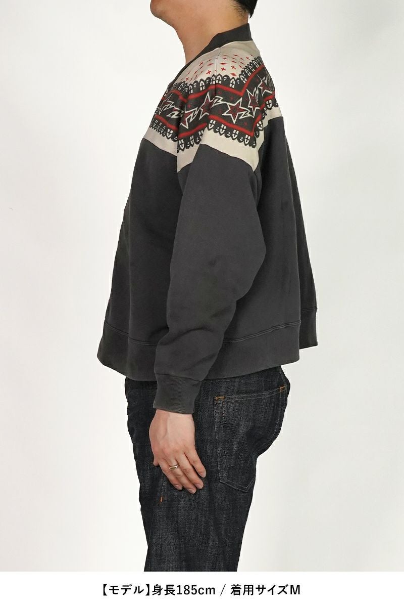 SAINT Mxxxxxx(セントマイケル) SM-MK8-0000-C52 / BAPE_ZIP CARDIGAN / CHARCOAL ベイシングエイプジップカーディガン