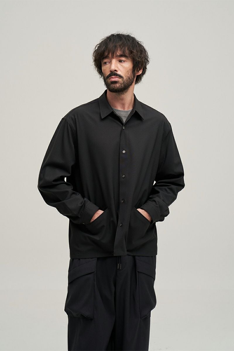 ANOTHER OFFICE(アナザーオフィス) Tropical-Wool Coach Jacket トロピカルウールコーチジャケット AOFSSH003