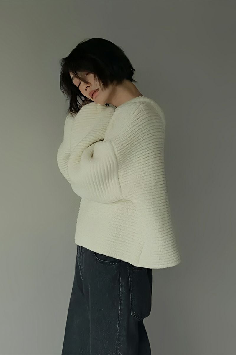 ETRE TOKYO(エトレトウキョウ) リングネックBOXニットプルオーバー 1222611042