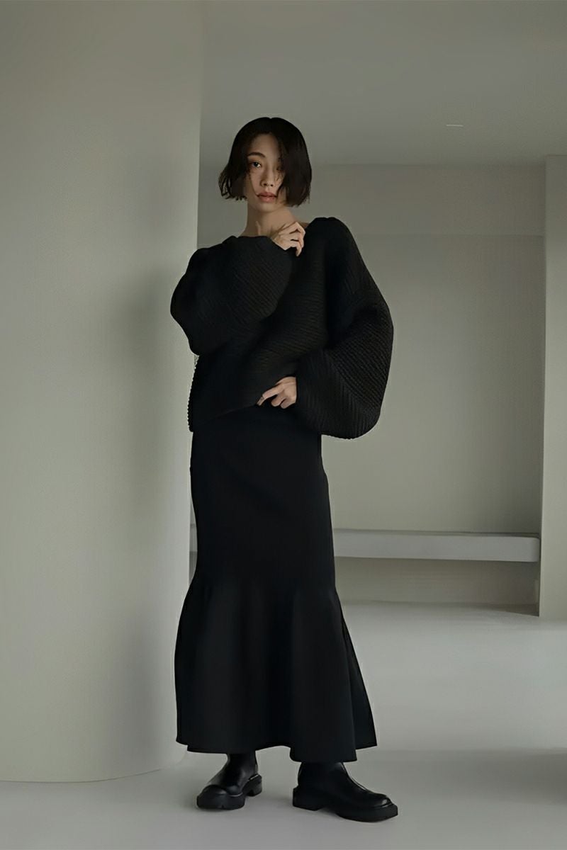 ETRE TOKYO(エトレトウキョウ) リングネックBOXニットプルオーバー 1222611042