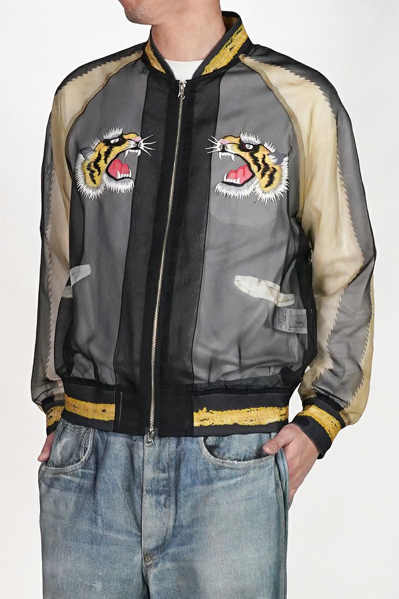 TOLQ(トルク) Skeleton Printed Souvenir Jacket スケルトンプリントスーベニアジャケット 26-1106