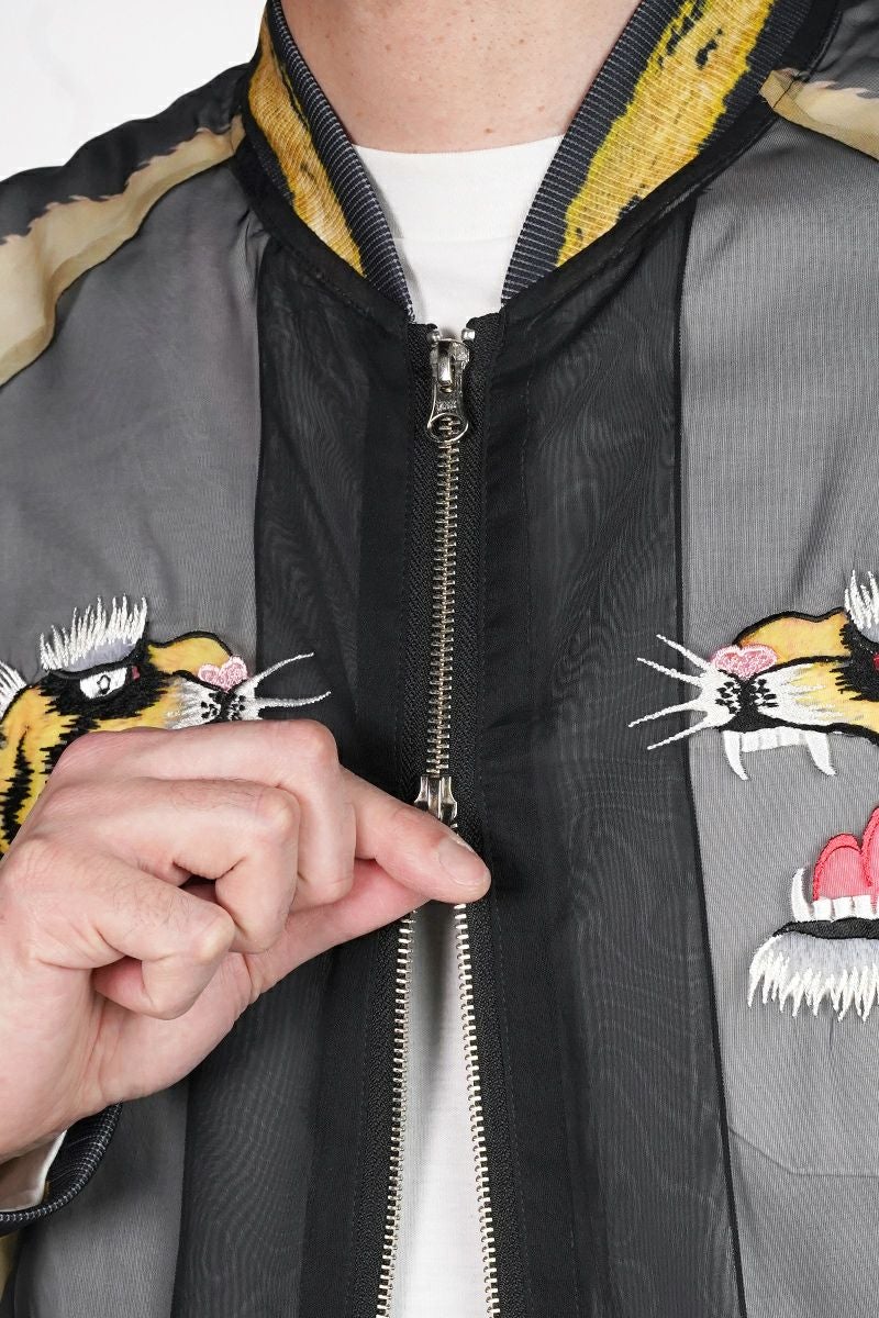 TOLQ(トルク) Skeleton Printed Souvenir Jacket スケルトンプリントスーベニアジャケット 26-1106