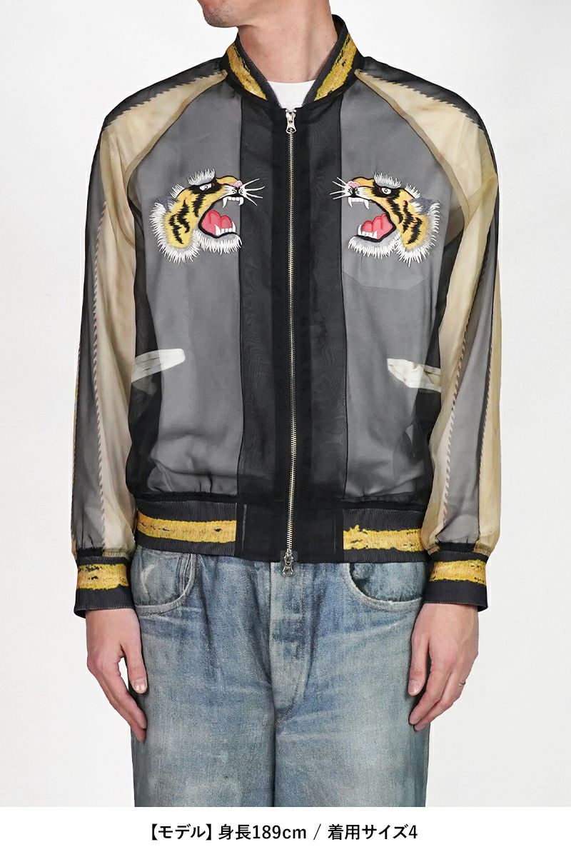 TOLQ(トルク) Skeleton Printed Souvenir Jacket スケルトンプリントスーベニアジャケット 26-1106