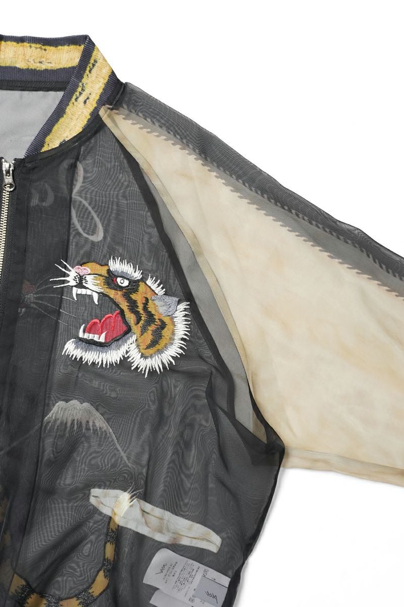 TOLQ(トルク) Skeleton Printed Souvenir Jacket スケルトンプリントスーベニアジャケット 26-1106