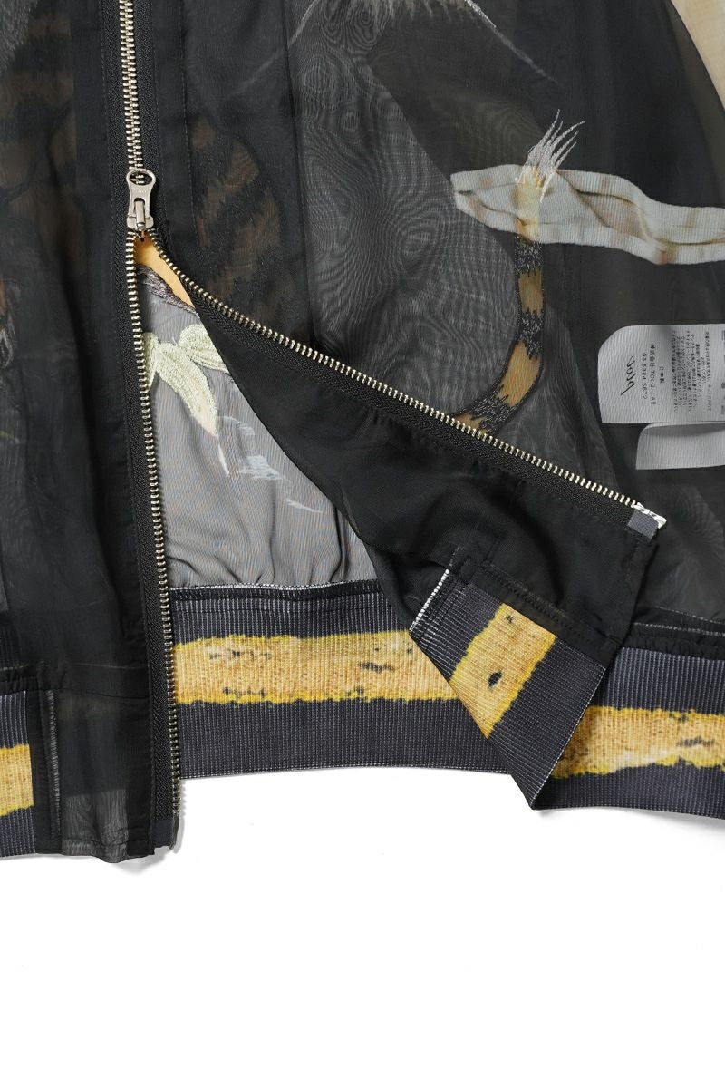 TOLQ(トルク) Skeleton Printed Souvenir Jacket スケルトンプリントスーベニアジャケット 26-1106