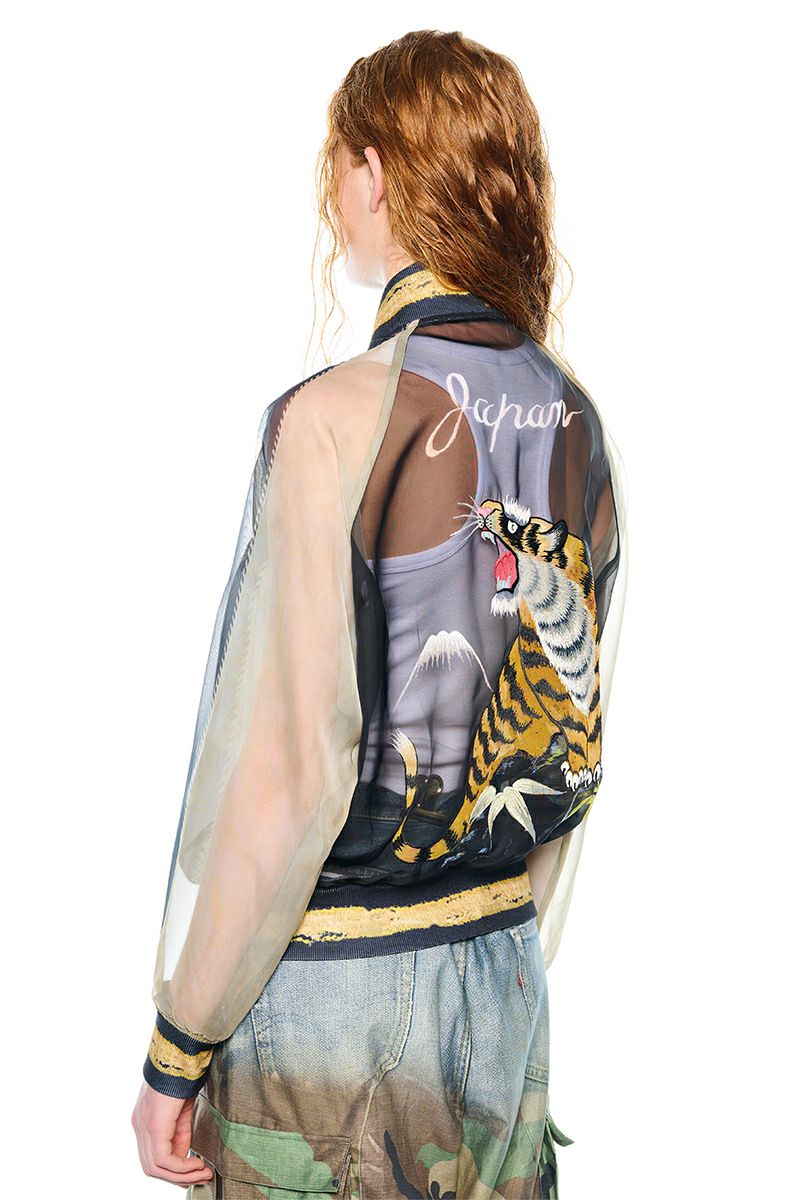 TOLQ(トルク) Skeleton Printed Souvenir Jacket スケルトンプリントスーベニアジャケット 26-1106