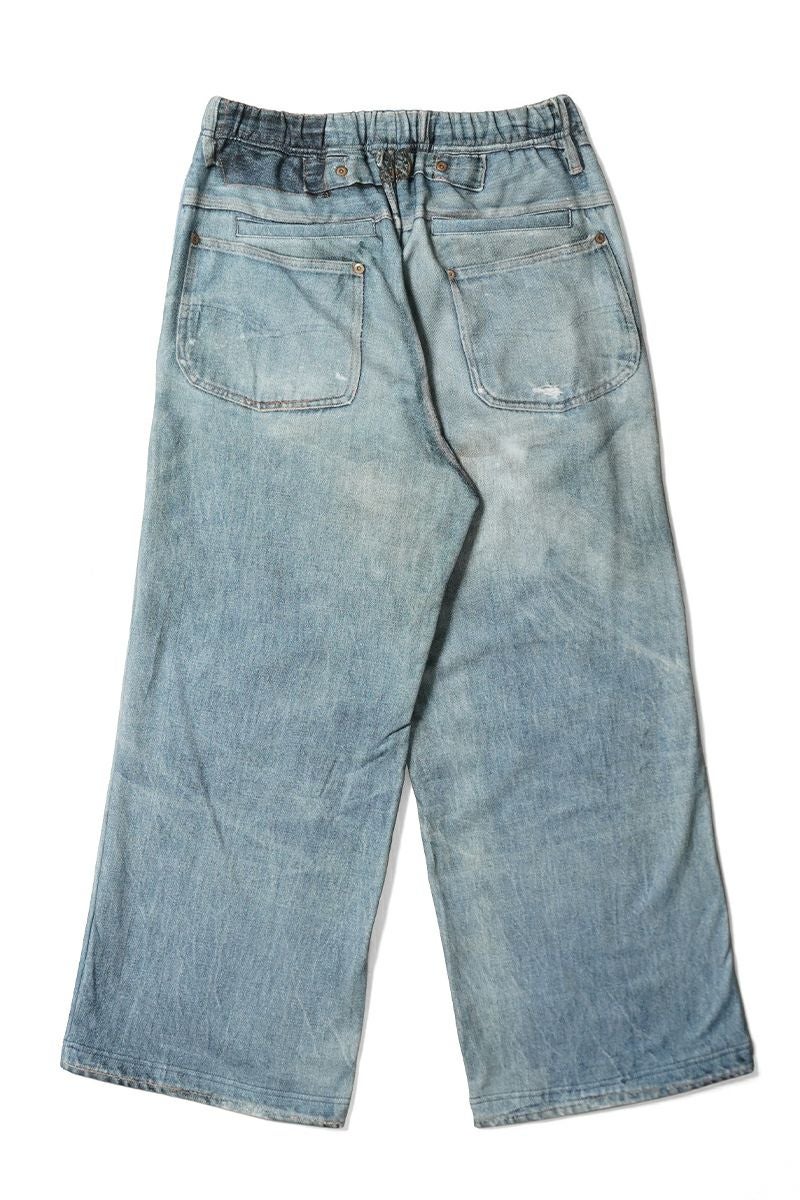 TOLQ(トルク) Trompe l'oeil Denim Sweat Pants トロンプルイユ デニムスウェットパンツ 26-1303