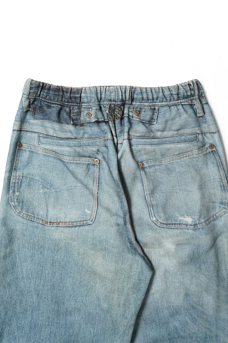 TOLQ(トルク) Trompe l'oeil Denim Sweat Pants トロンプルイユ デニムスウェットパンツ 26-1303