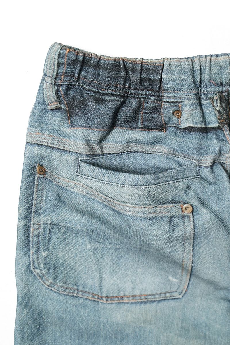 TOLQ(トルク) Trompe l'oeil Denim Sweat Pants トロンプルイユ デニムスウェットパンツ 26-1303