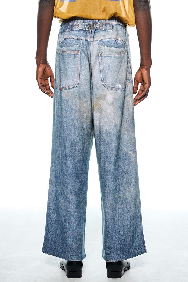 TOLQ(トルク) Trompe l'oeil Denim Sweat Pants トロンプルイユ デニムスウェットパンツ 26-1303