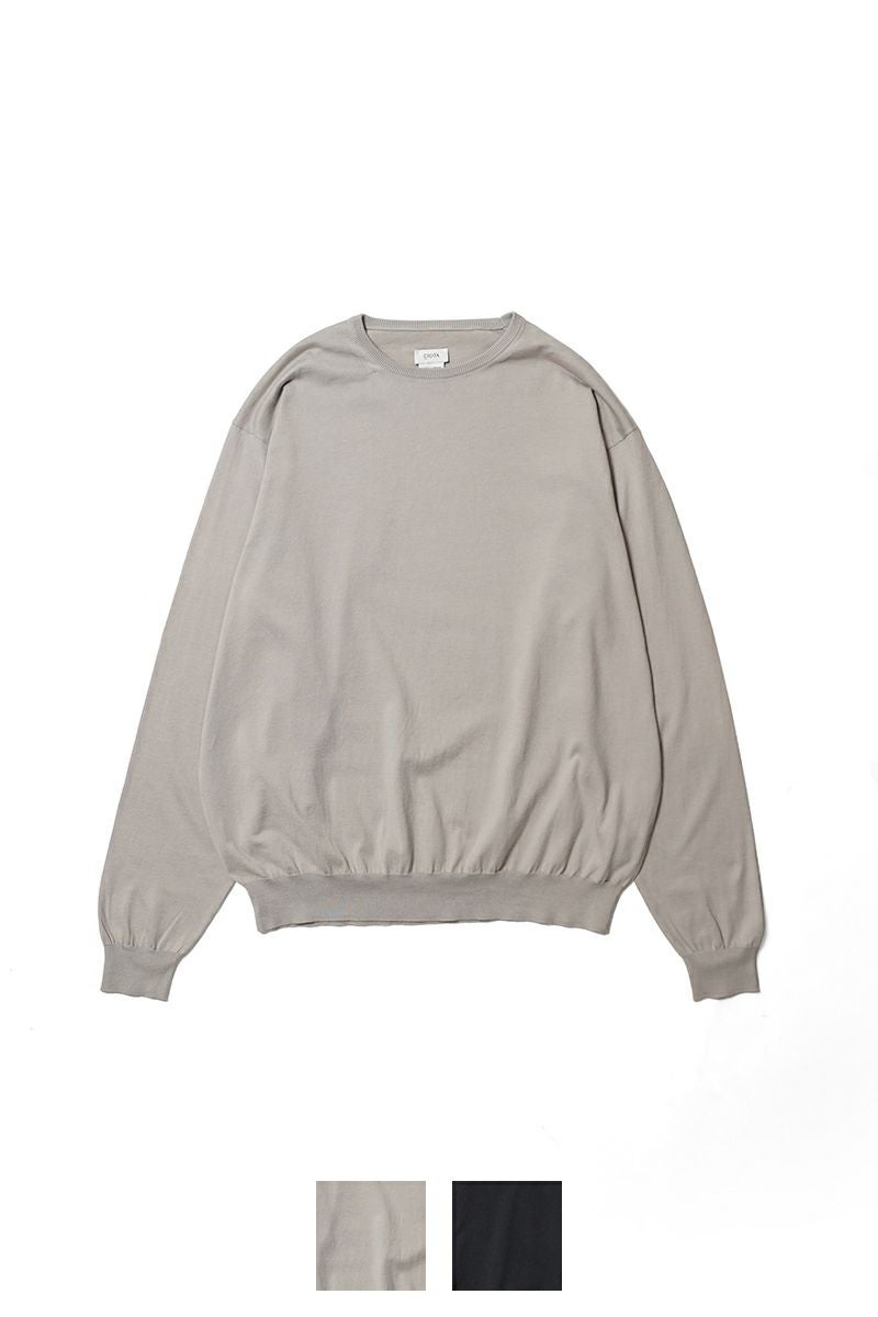 CIOTA(シオタ) Crewneck Long Sleeve Knit T-Shirts クルーネックロングスリーブニットＴシャツ KNLM-106