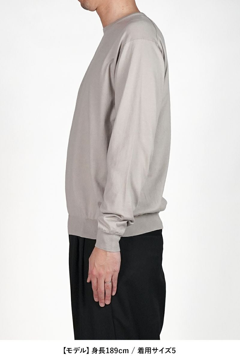 CIOTA(シオタ) Crewneck Long Sleeve Knit T-Shirts クルーネックロングスリーブニットＴシャツ KNLM-106