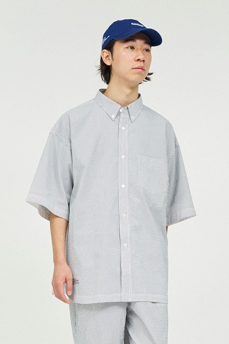 FreshService(フレッシュサービス) SEERSUCKER S/S B.D SHIRT シアーサッカー半袖ボタンダウンシャツ FSP261-50228