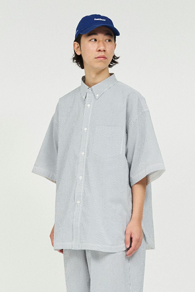 FreshService(フレッシュサービス) SEERSUCKER S/S B.D SHIRT シアーサッカー半袖ボタンダウンシャツ FSP261-50228