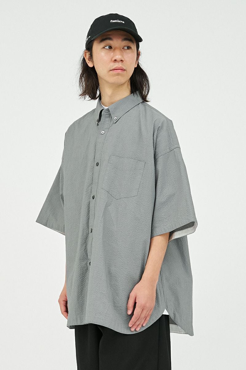 FreshService(フレッシュサービス) SEERSUCKER S/S B.D SHIRT シアーサッカー半袖ボタンダウンシャツ FSP261-50228