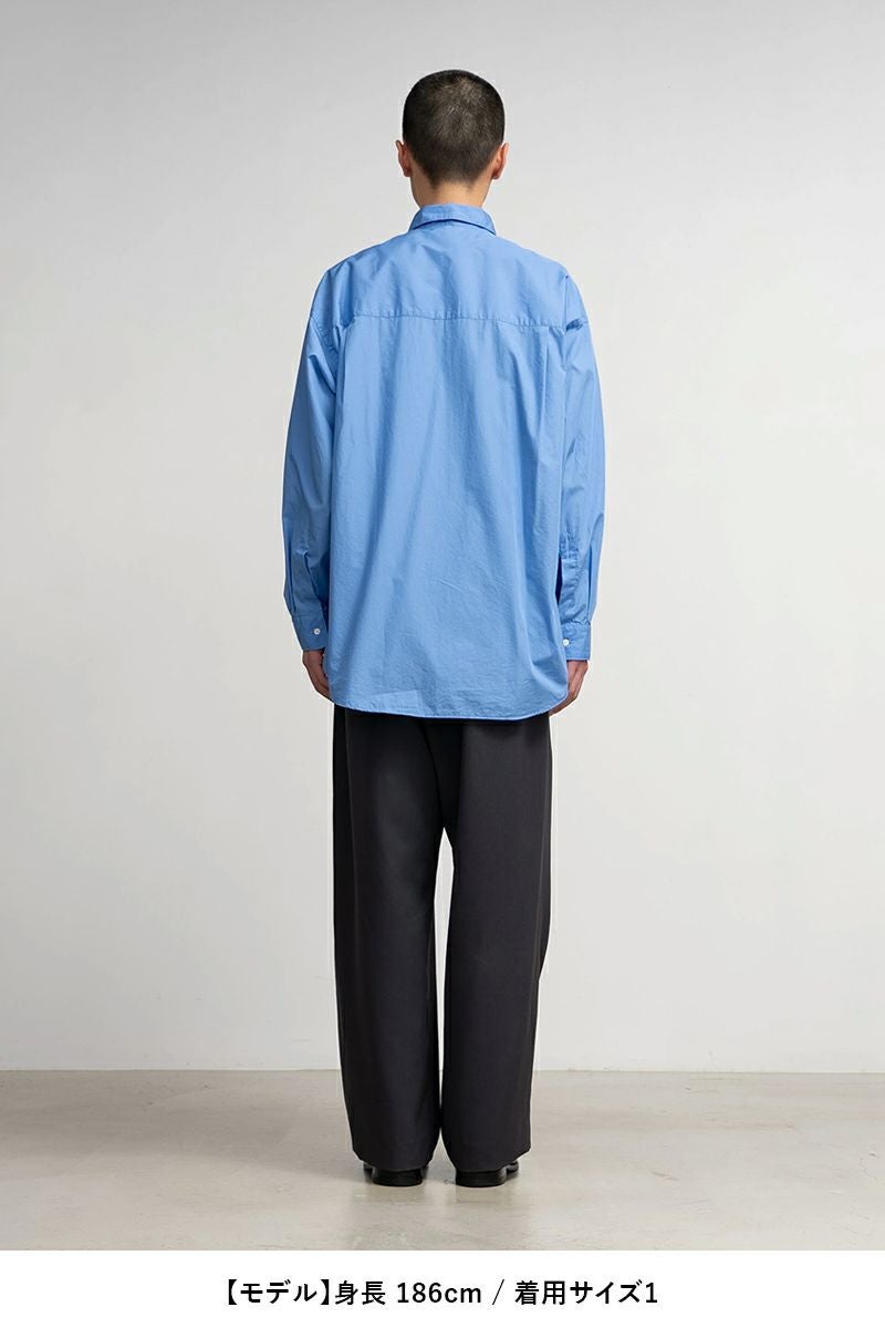 Graphpaper(グラフペーパー) Broad L/S Oversized Regular Collar Shirt ブロード長袖オーバーサイズレギュラーカラーシャツ GM261-50001B