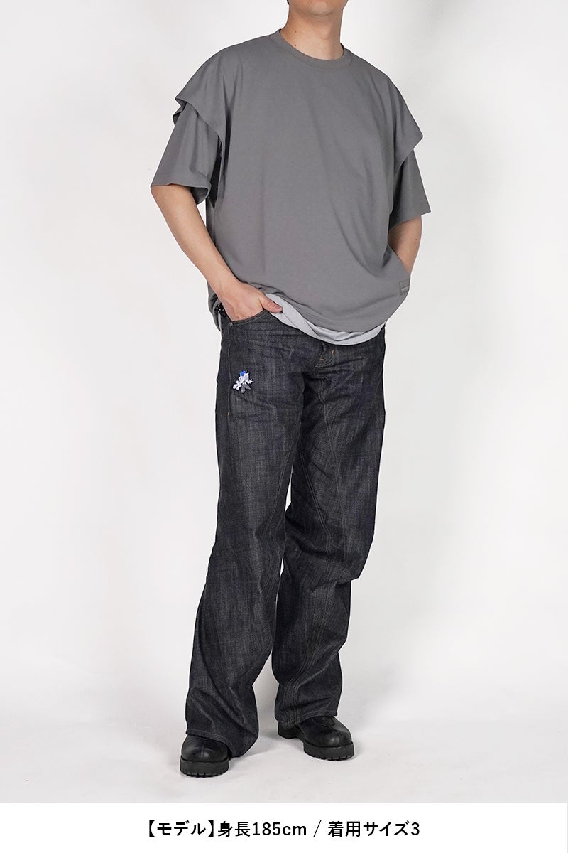 Poliquant(ポリクアント) THE LINKED SS LAYER PULLOVER リンクド半袖レイヤードプルオーバー 2601003