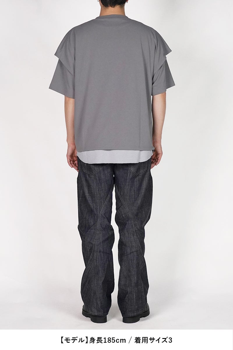 Poliquant(ポリクアント) THE LINKED SS LAYER PULLOVER リンクド半袖レイヤードプルオーバー 2601003