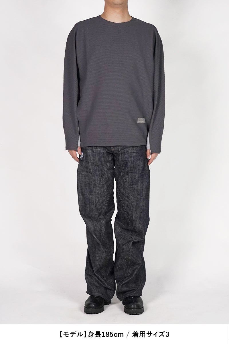 Poliquant(ポリクアント) THE DEFORMED PTRN. LS WAFFLE PULLOVER ディフォーメッドパターン長袖ワッフルプルオーバー 2601006