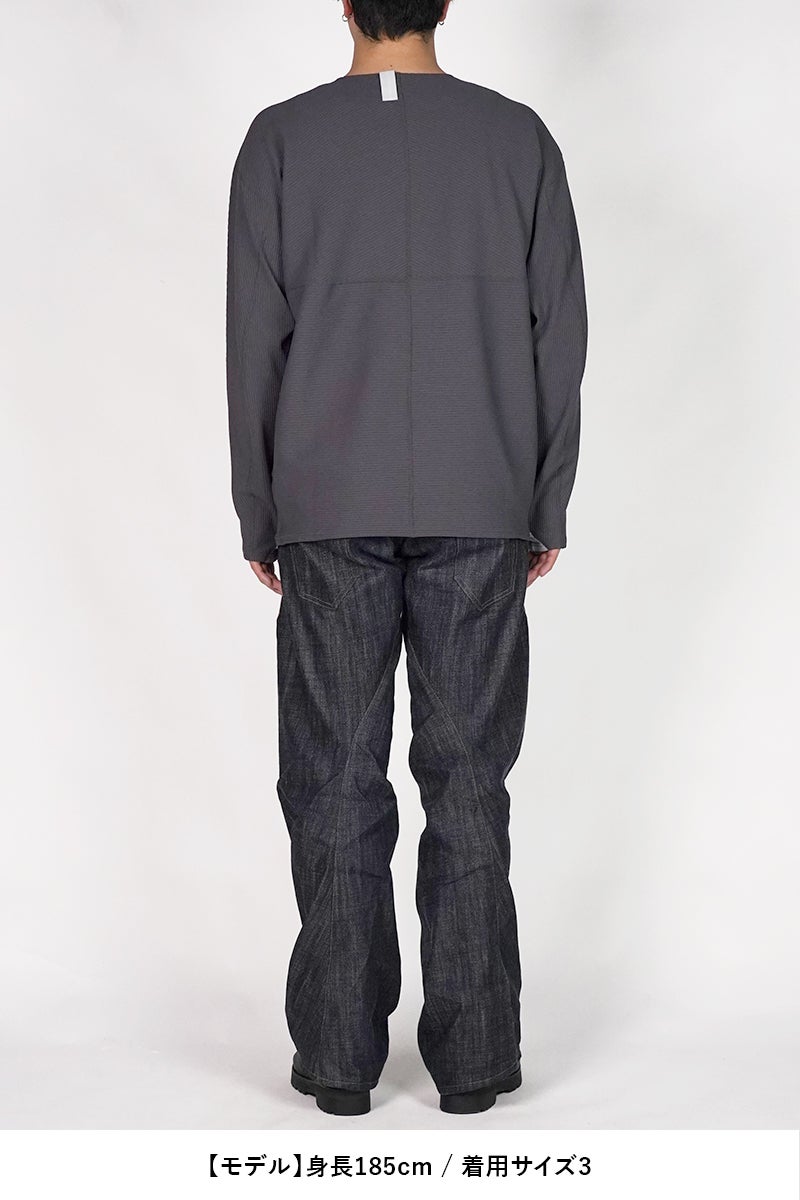 Poliquant(ポリクアント) THE DEFORMED PTRN. LS WAFFLE PULLOVER ディフォーメッドパターン長袖ワッフルプルオーバー 2601006