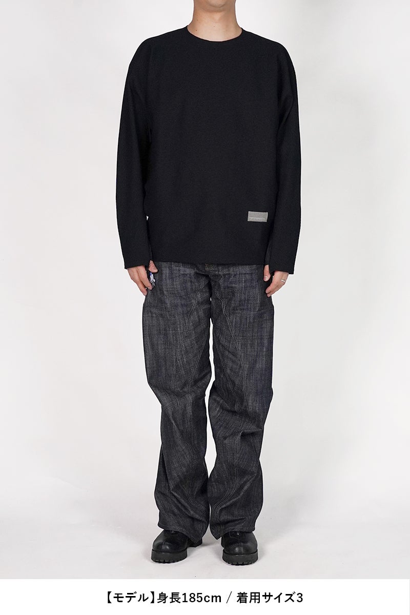 Poliquant(ポリクアント) THE DEFORMED PTRN. LS WAFFLE PULLOVER ディフォーメッドパターン長袖ワッフルプルオーバー 2601006