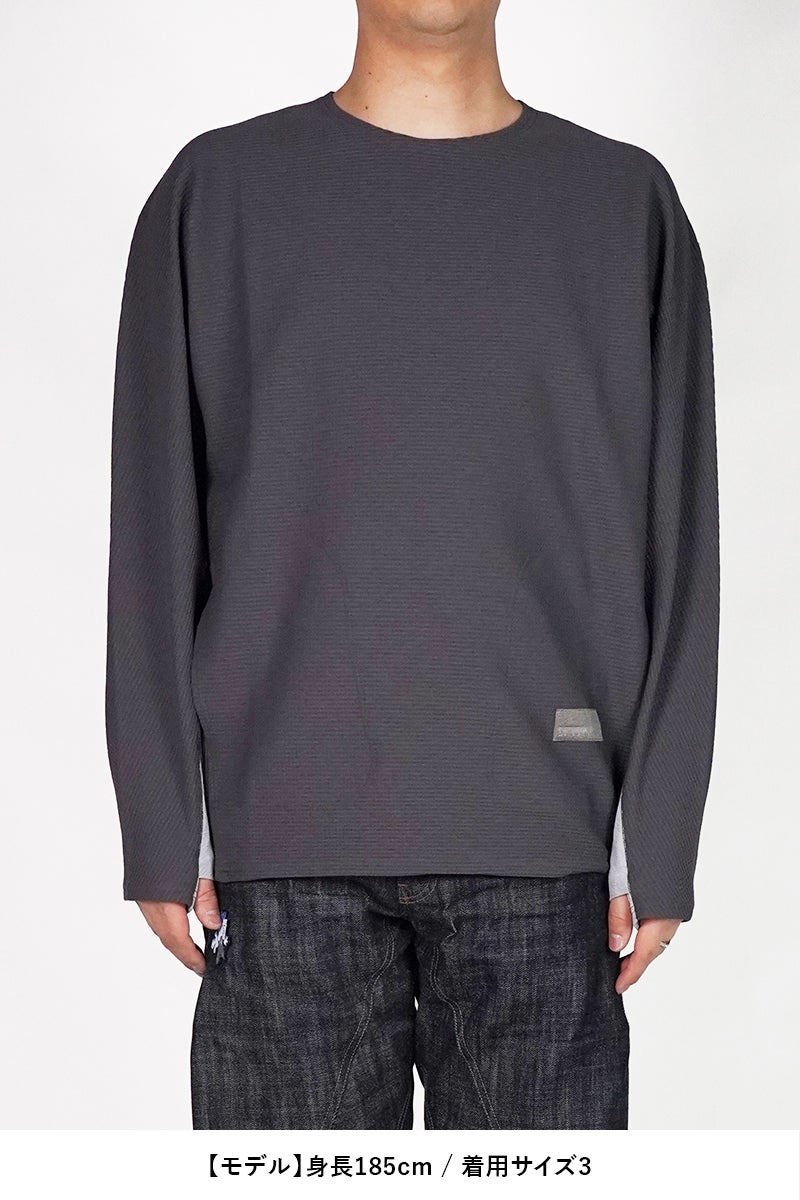 Poliquant(ポリクアント) THE DEFORMED PTRN. LS WAFFLE PULLOVER ディフォーメッドパターン長袖ワッフルプルオーバー 2601006