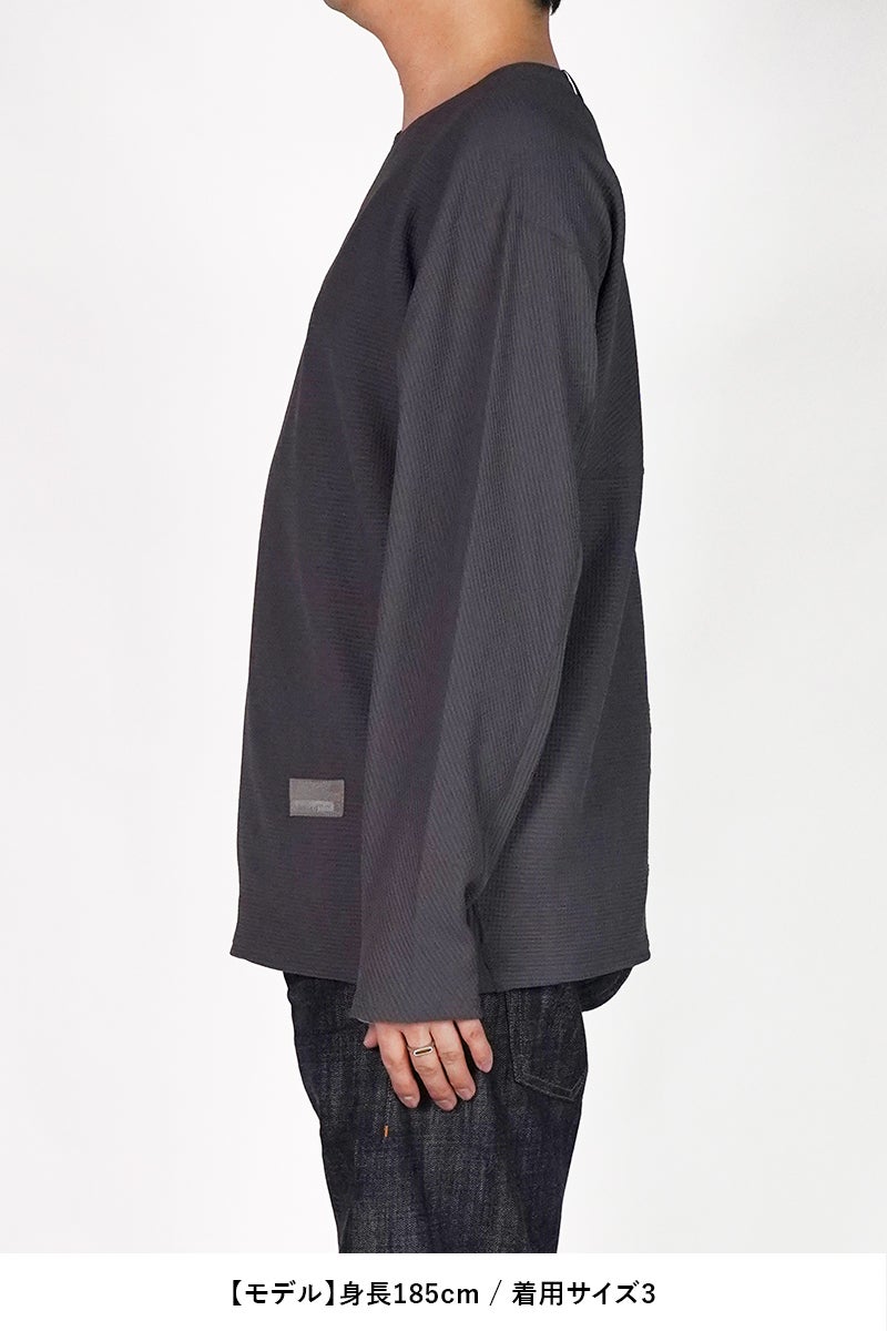 Poliquant(ポリクアント) THE DEFORMED PTRN. LS WAFFLE PULLOVER ディフォーメッドパターン長袖ワッフルプルオーバー 2601006