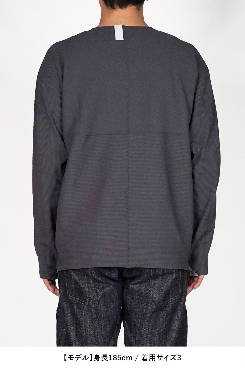 Poliquant(ポリクアント) THE DEFORMED PTRN. LS WAFFLE PULLOVER ディフォーメッドパターン長袖ワッフルプルオーバー 2601006