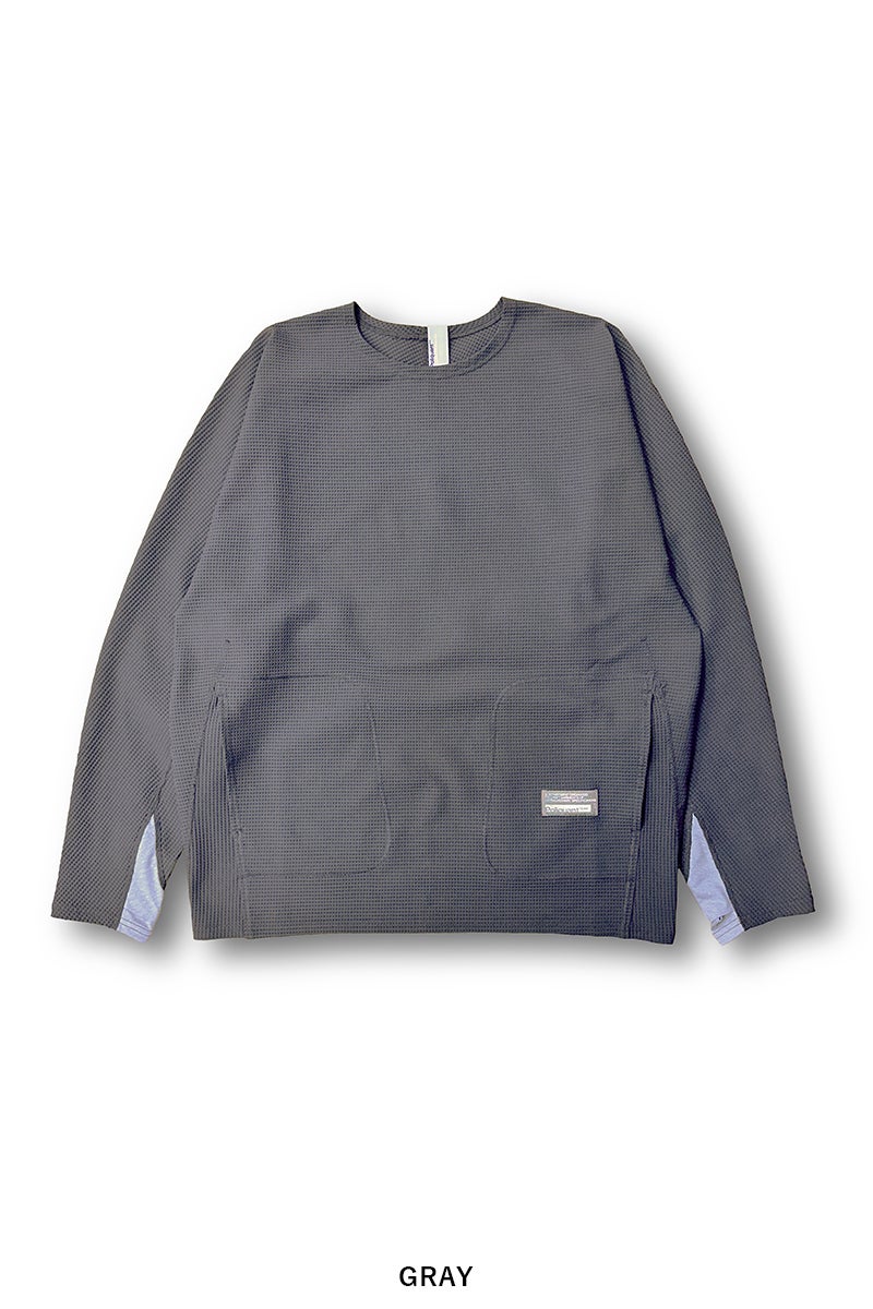 Poliquant(ポリクアント) THE DEFORMED PTRN. LS WAFFLE PULLOVER ディフォーメッドパターン長袖ワッフルプルオーバー 2601006