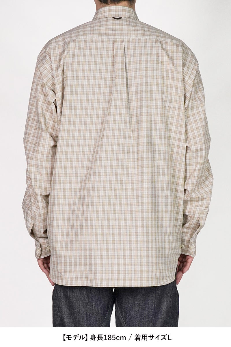 DAIWA PIER 39(ダイワピア39) TECH BUTTON DOWN SHIRT L/S GREN PLAID テックボタンダウンシャツ長袖グレンチェック BE-80026